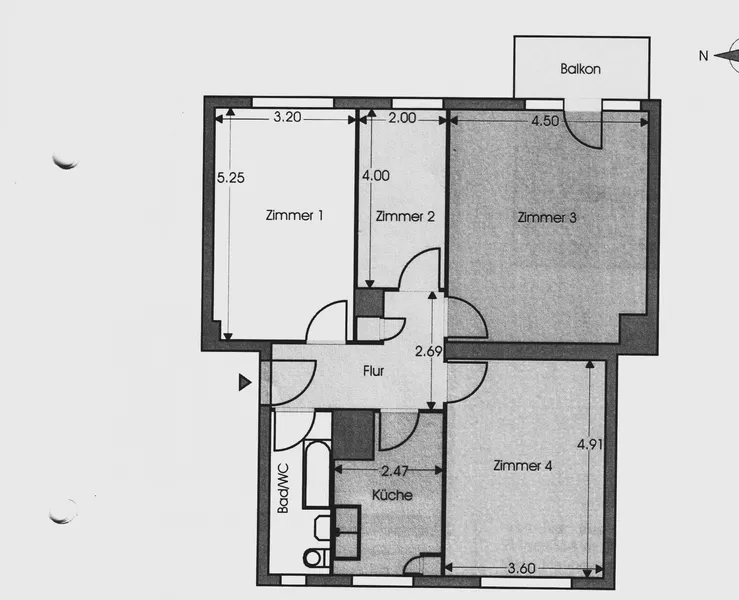 3,5 Zi-Whg mit Balkon in Wilmersdorf-Schmargendorf — photo 1